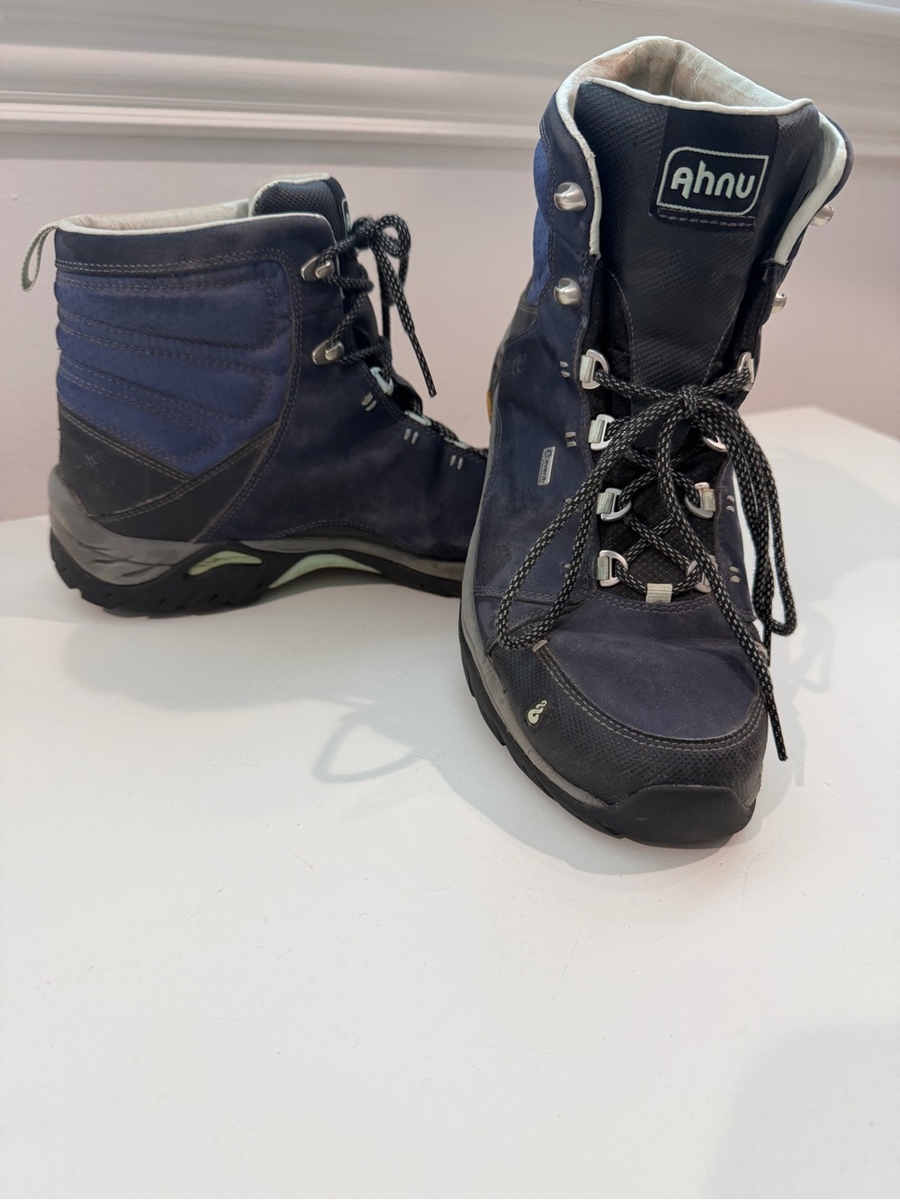 Ahnu Women’s Dark Blue and Black Waterproof Hiking Boots
